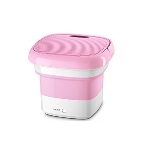 Portable Mini Ultrasonic Washing Clothes Single Tub Bucket Folding Laundry Washing Machine For Baby