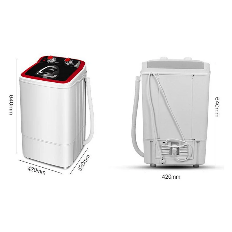 4.6kg Single Tub Detachable Drain Basket Mini Washing Machine with Spin Dryer