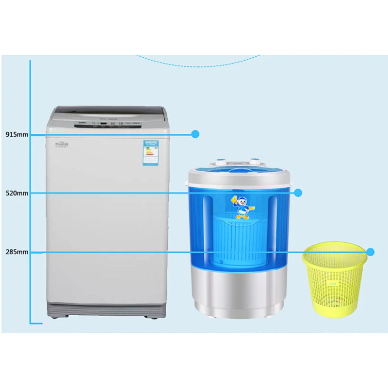 3KG household single tub small portable clothing washing machine