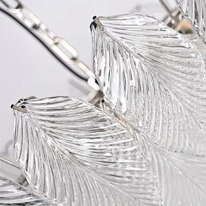 Luxury Modern Leaves Glass Chandelier
