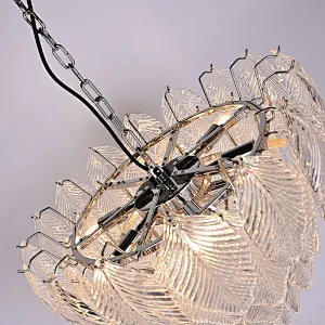 Luxury Modern Leaves Glass Chandelier