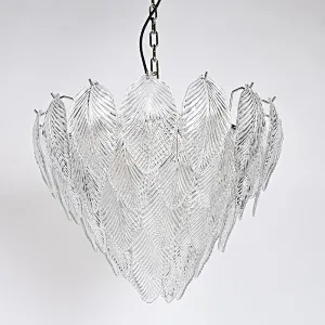 Luxury Modern Leaves Glass Chandelier