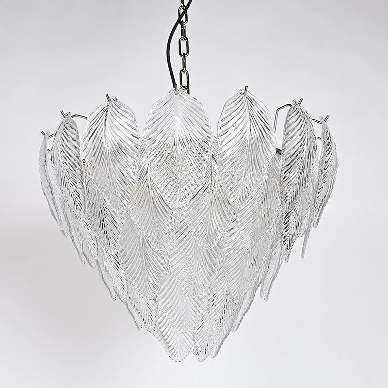 Luxury Modern Leaves Glass Chandelier