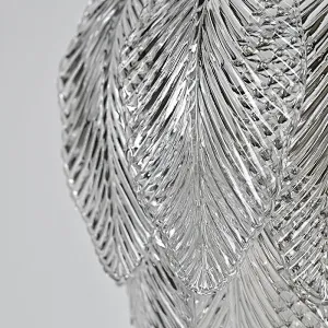 Stylish Design Filled Smooth Overall Shape Cozy Leaf Glass Wall Lamp