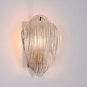 Unique Texture Fallen Leaves Glass Wall Lamps
