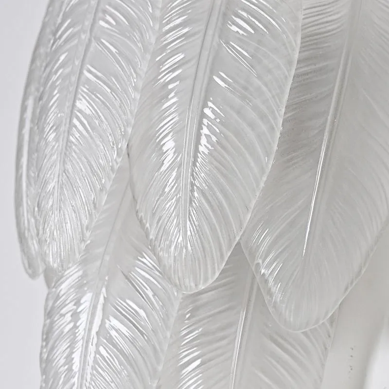 Antique Nordic Glass Plume Sconce Wall Lamp