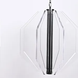 LED Octagonal acrylic hanging restaurant pendant lamp for dining room