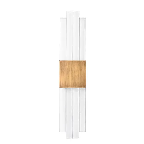 Antique brass acrylic columns wall lamp for hotel and home decor