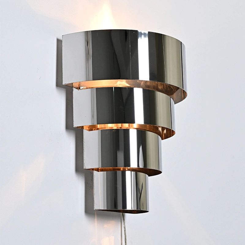 Antique Luxury Metal Home Lamp Wall Semicircle Layering Wall Lamp