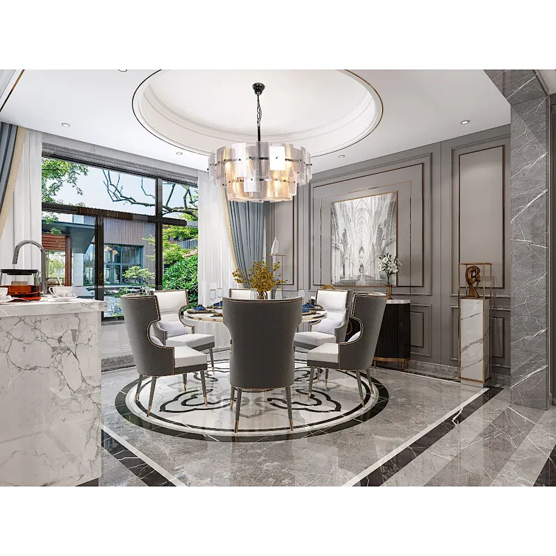 Clear Textured Layering Ripple Glass Sheet Hanging Light Contemporary Chandelier