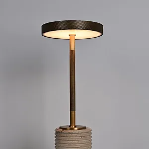 Minimalist LED Touch Table Light  Decoration Night Light Knurled Travertine Table Lamp