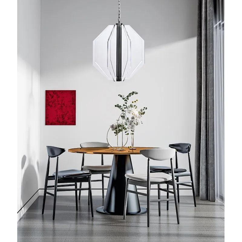 LED Octagonal acrylic hanging restaurant pendant lamp for dining room