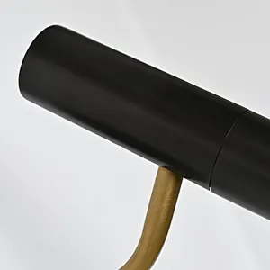 Modern style swing simple black Aluminum Cone Slanted Shade Sconce Wall reading Lamp