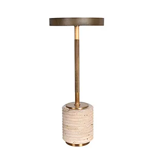 Minimalist LED Touch Table Light  Decoration Night Light Knurled Travertine Table Lamp