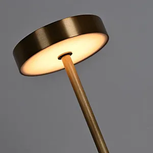 Mini Gold Table Lamp Decorative Led Cordless Light Button Switch Portable Table Lamp