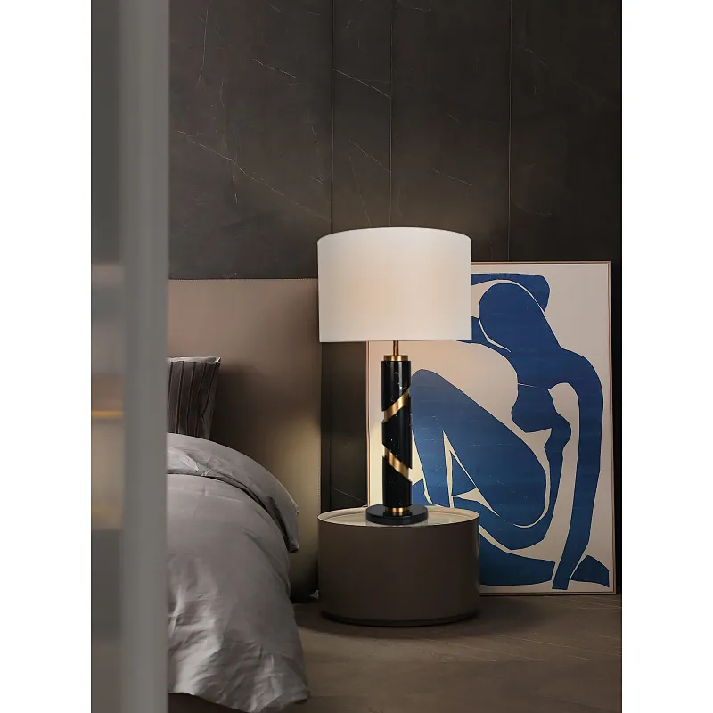 marble side lamp