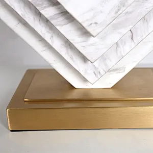 white marble lamp table
