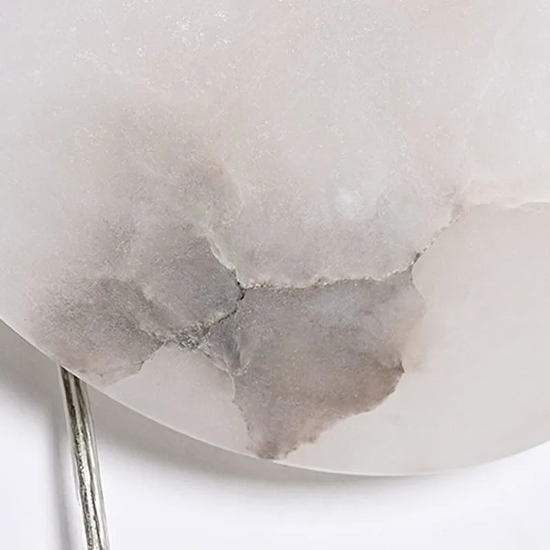 Semicircle shell alabaster bedside wall light for living room and bedroom