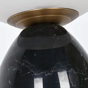 Mini mushroom glass ball bedside table lamp for bedroom and dining-table coffee table