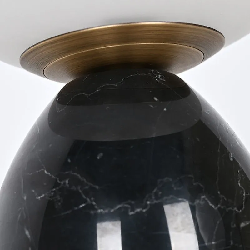 Mini mushroom glass ball bedside table lamp for bedroom and dining-table coffee table