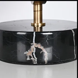 Antique brass finish creative planet alabaster bedside table lamp for bedroom and dining-table