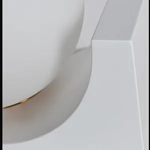 White slop sunshine milky glass gall bedside table lamp for bedroom and coffee table