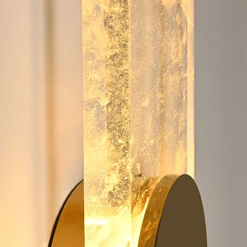 LED light source concise smelting crystal glass wall lamp