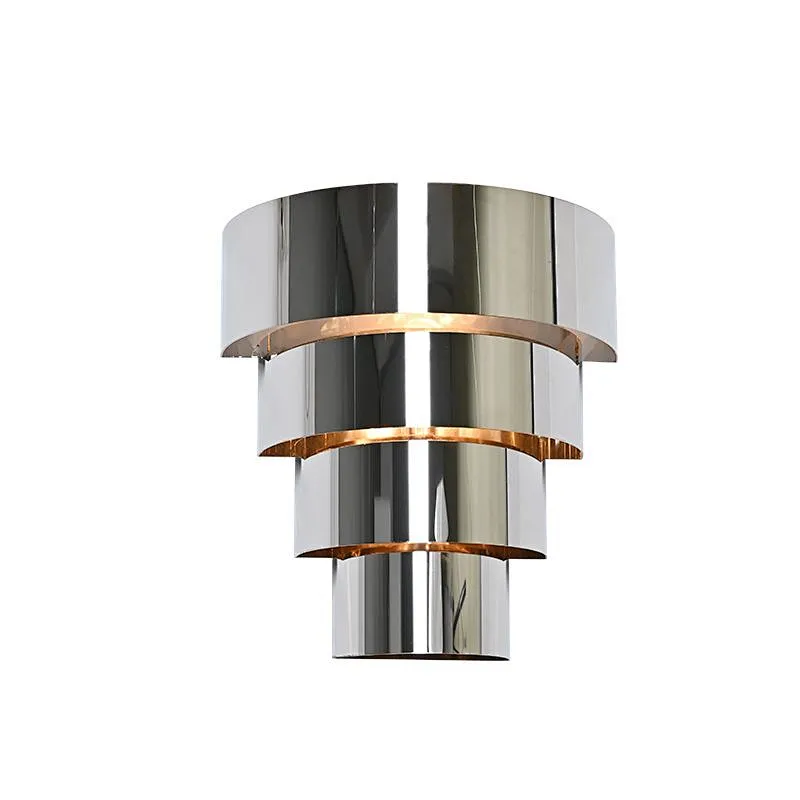 Antique Luxury Metal Home Lamp Wall Semicircle Layering Wall Lamp