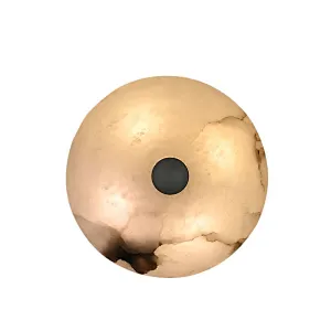 Semicircle shell alabaster bedside wall light for living room and bedroom