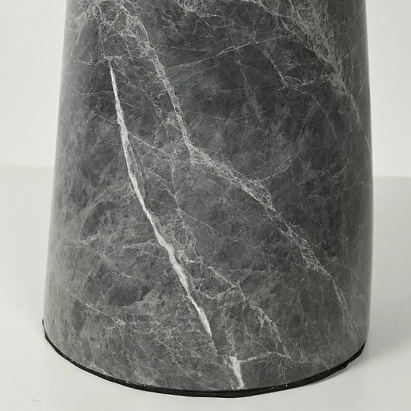 Bronze shade grey marble pillar retro bedside table lamp for bedroom