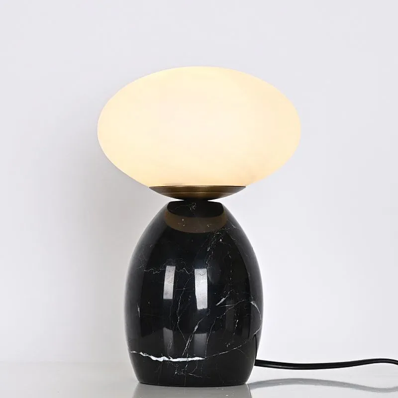 Mini mushroom glass ball bedside table lamp for bedroom and dining-table coffee table