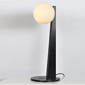 Bronze finish moon alabaster bedside table lamp for living room and bedroom