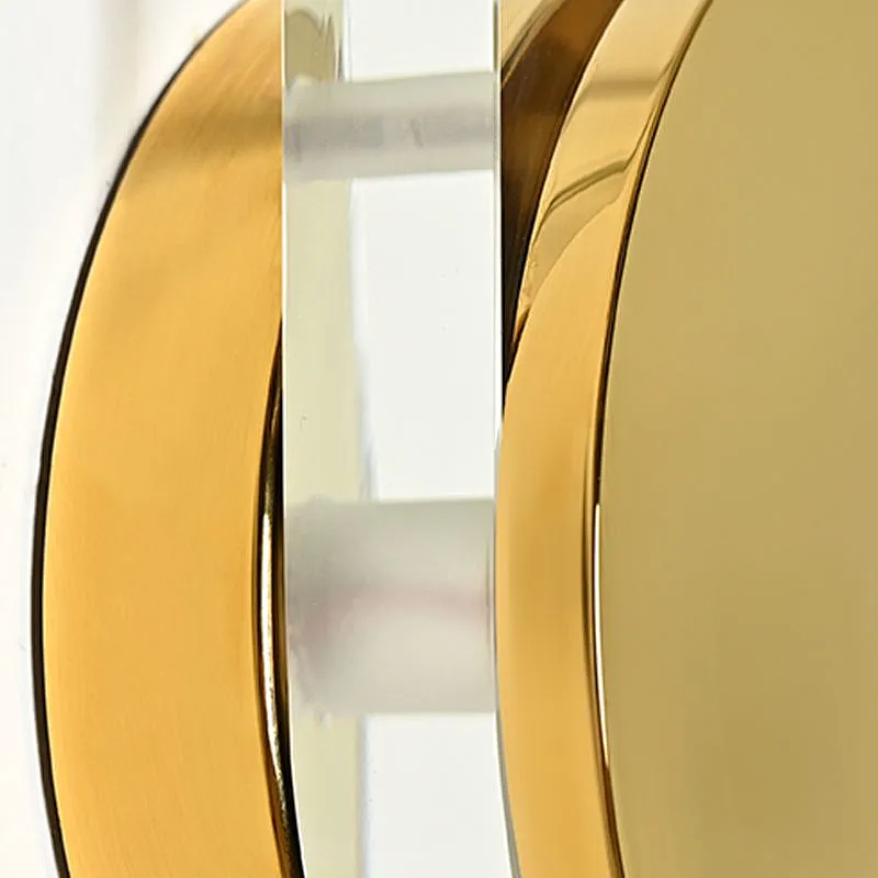 LED light source concise luxury crystal glass wall light