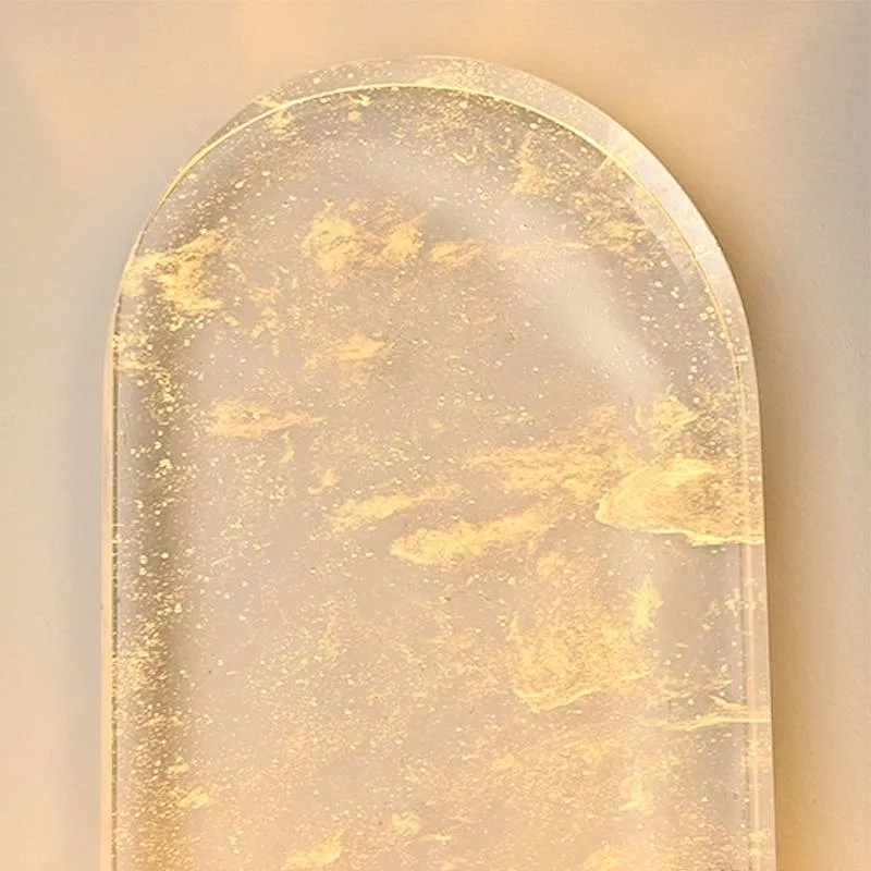 LED light source concise smelting crystal glass wall lamp