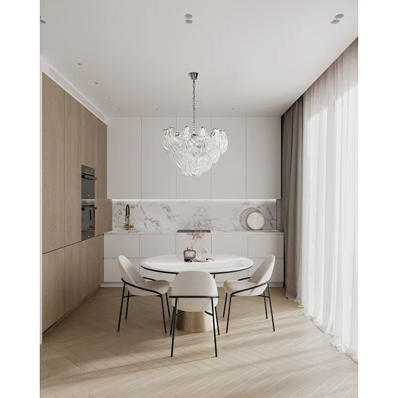 Shell glass pendant light chandelier for living room bedroom dining room