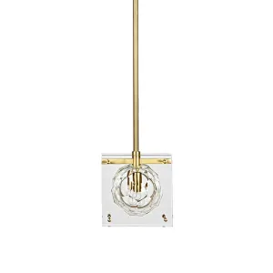 Honeycomb crystal glass ball pendant light for bedside dining room