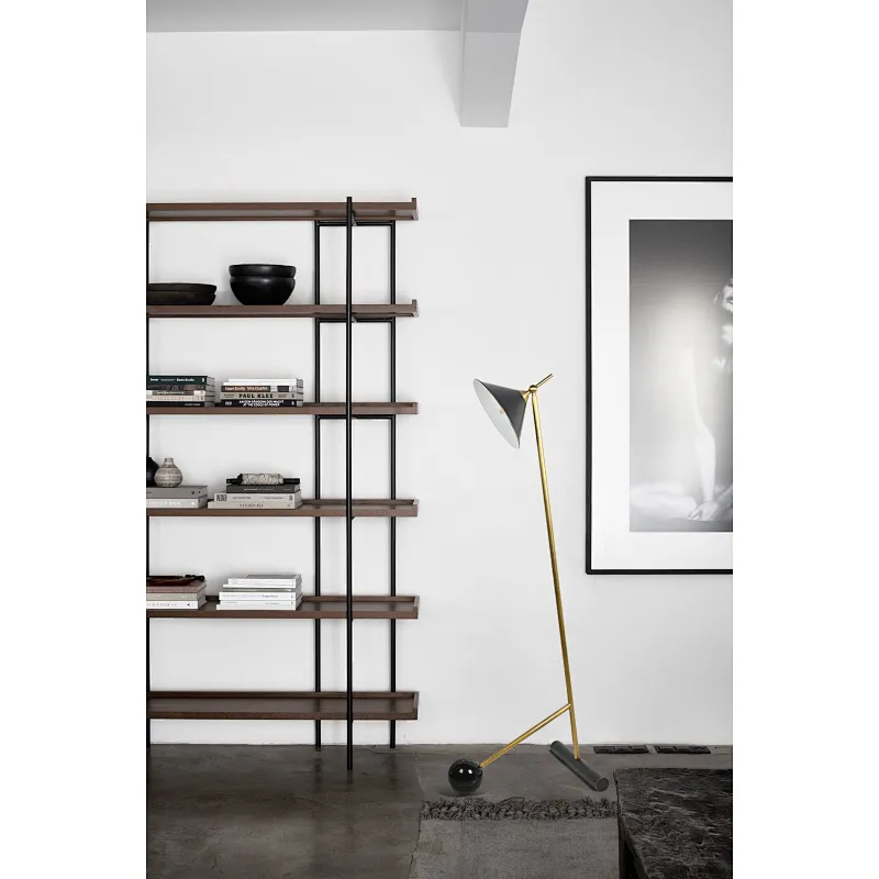 Concise marble ball antique reading living room sofa floor Lamp