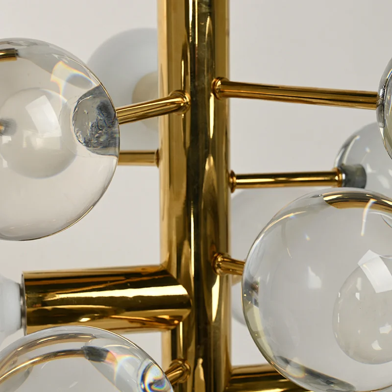 Modern style globe bubble crystal glass pendant light restaurant chandelier for dining room