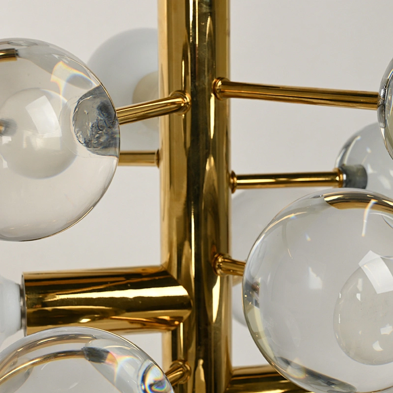 Modern style globe bubble crystal glass pendant light restaurant chandelier for dining room