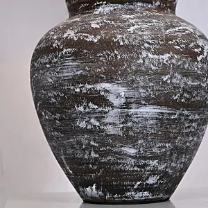 Vintage Handmade Rustic Wabi Sabi Inspired Pottery Ceramic Table Lamp