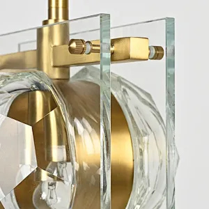 Honeycomb crystal glass ball pendant light for bedside dining room