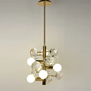 Modern style globe bubble crystal glass pendant light restaurant chandelier for dining room