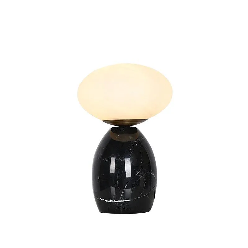 Mini mushroom glass ball bedside table lamp for bedroom and dining-table coffee table
