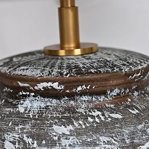 Vintage Handmade Rustic Wabi Sabi Inspired Pottery Ceramic Table Lamp