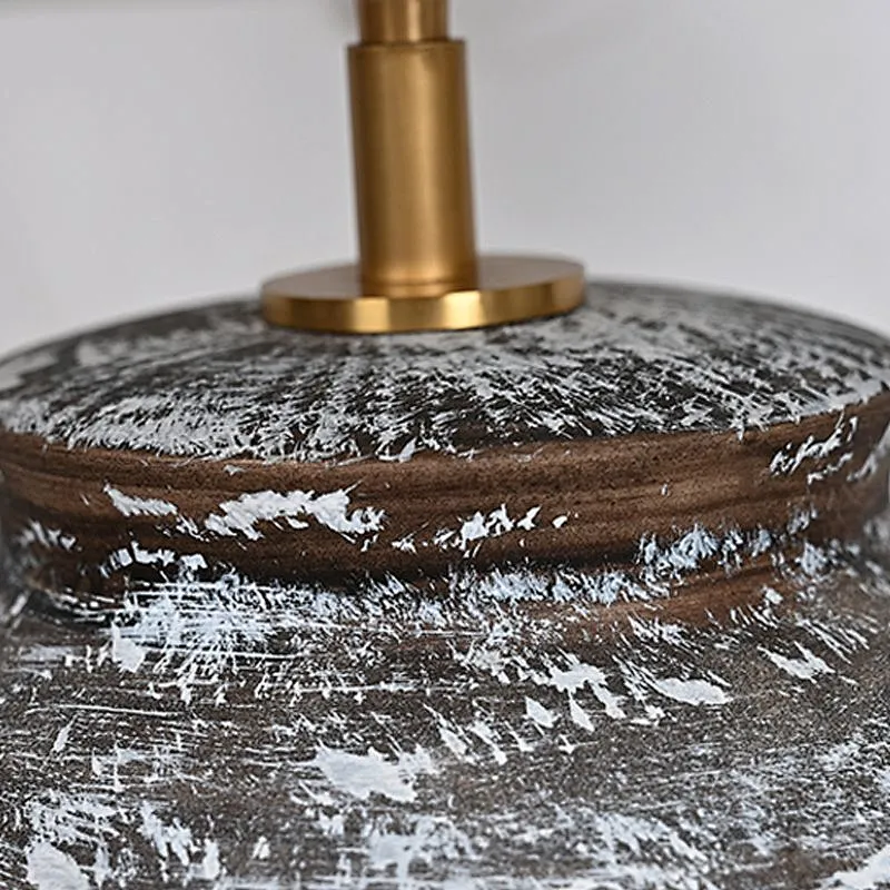 Vintage Handmade Rustic Wabi Sabi Inspired Pottery Ceramic Table Lamp