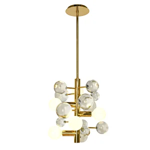 Modern style globe bubble crystal glass pendant light restaurant chandelier for dining room