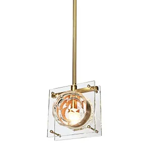 Honeycomb crystal glass ball pendant light for bedside dining room