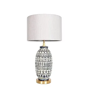 Wabi-Sabi porcelain ware pottery moulded peacock blue relief retro table lamp