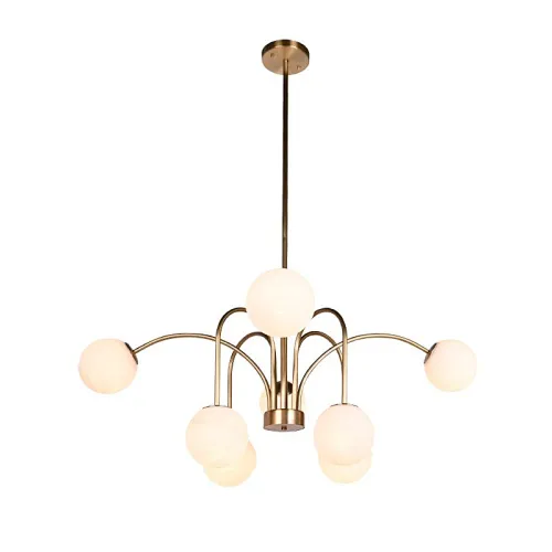 Luxury modern cloud textured glass ball chandelier for restaurant and living room