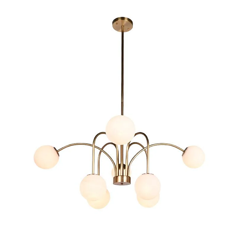 Luxury modern cloud textured glass ball chandelier for restaurant and living room